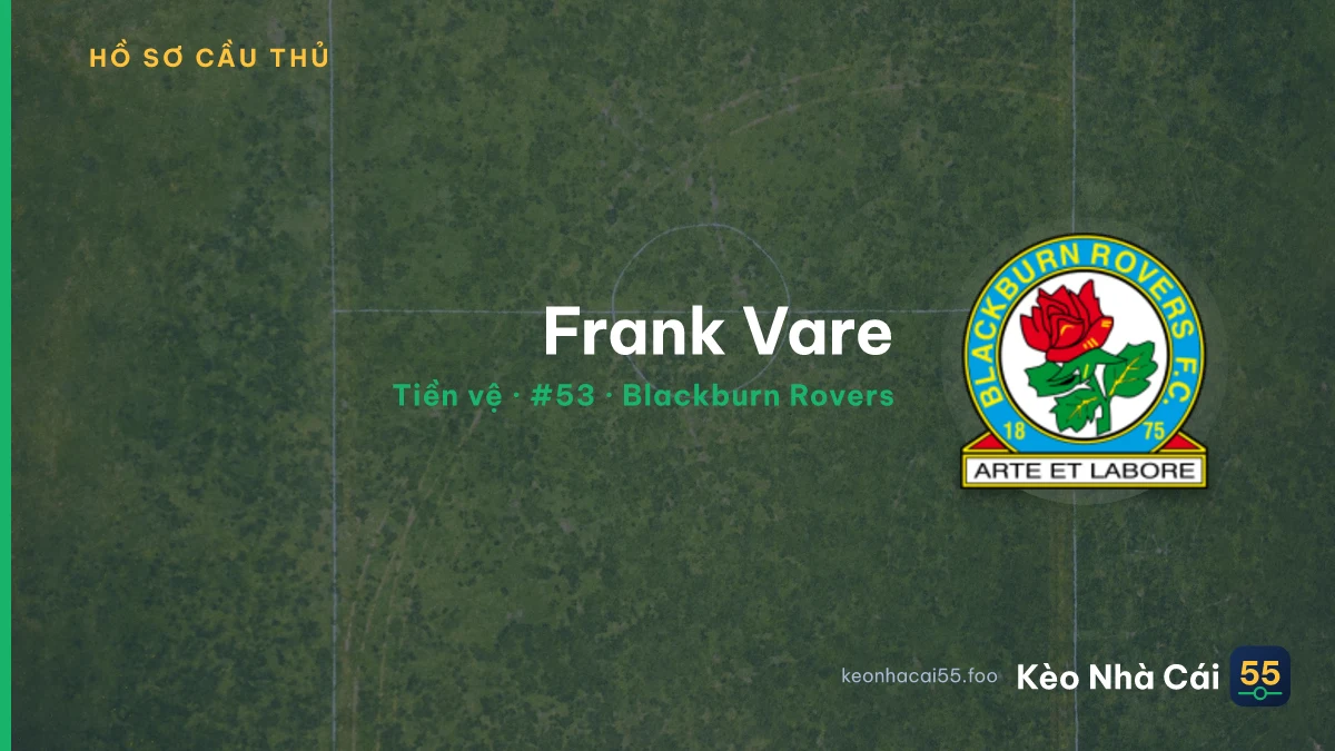 Frank Vare — Blackburn Rovers