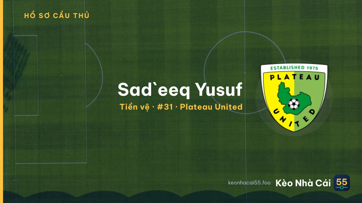 Sad`eeq Yusuf — Plateau United