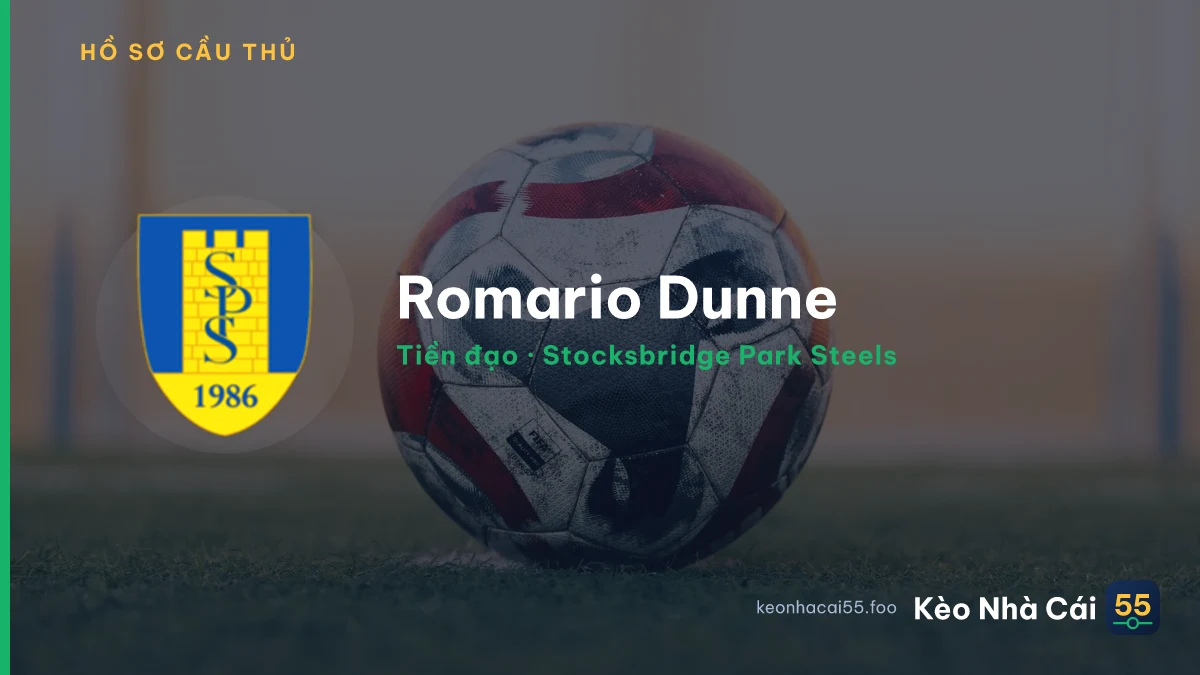 Romario Dunne — Stocksbridge Park Steels