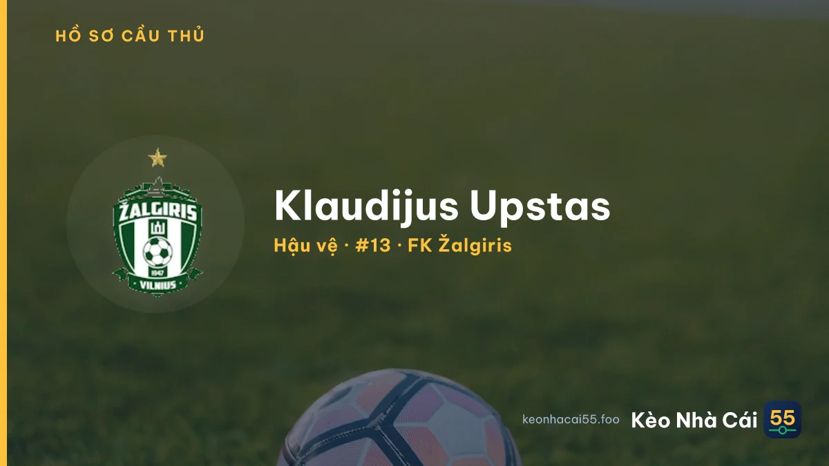Klaudijus Upstas — FK Žalgiris