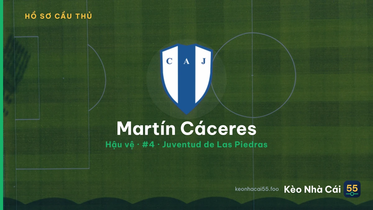 Martín Cáceres — Juventud de Las Piedras