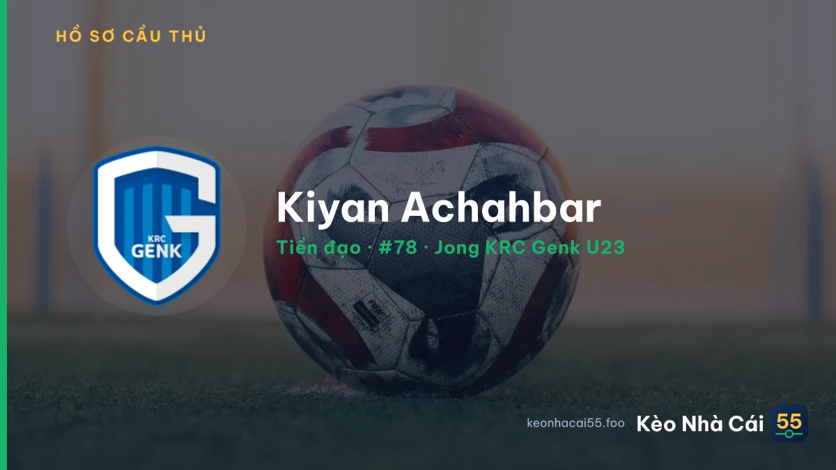 Kiyan Achahbar — Jong KRC Genk U23