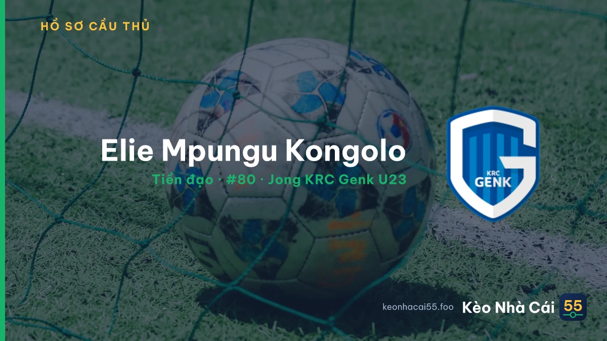Elie Mpungu Kongolo — Jong KRC Genk U23