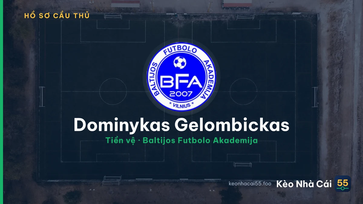 Dominykas Gelombickas — Baltijos Futbolo Akademija