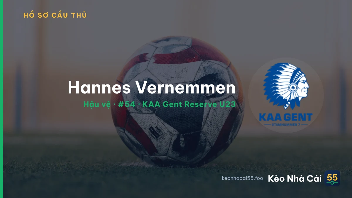 Hannes Vernemmen — KAA Gent Reserve U23
