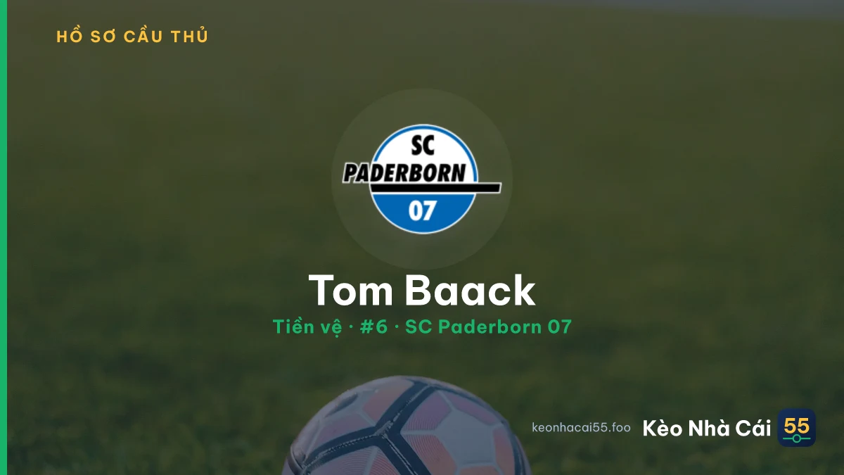 Tom Baack — SC Paderborn 07