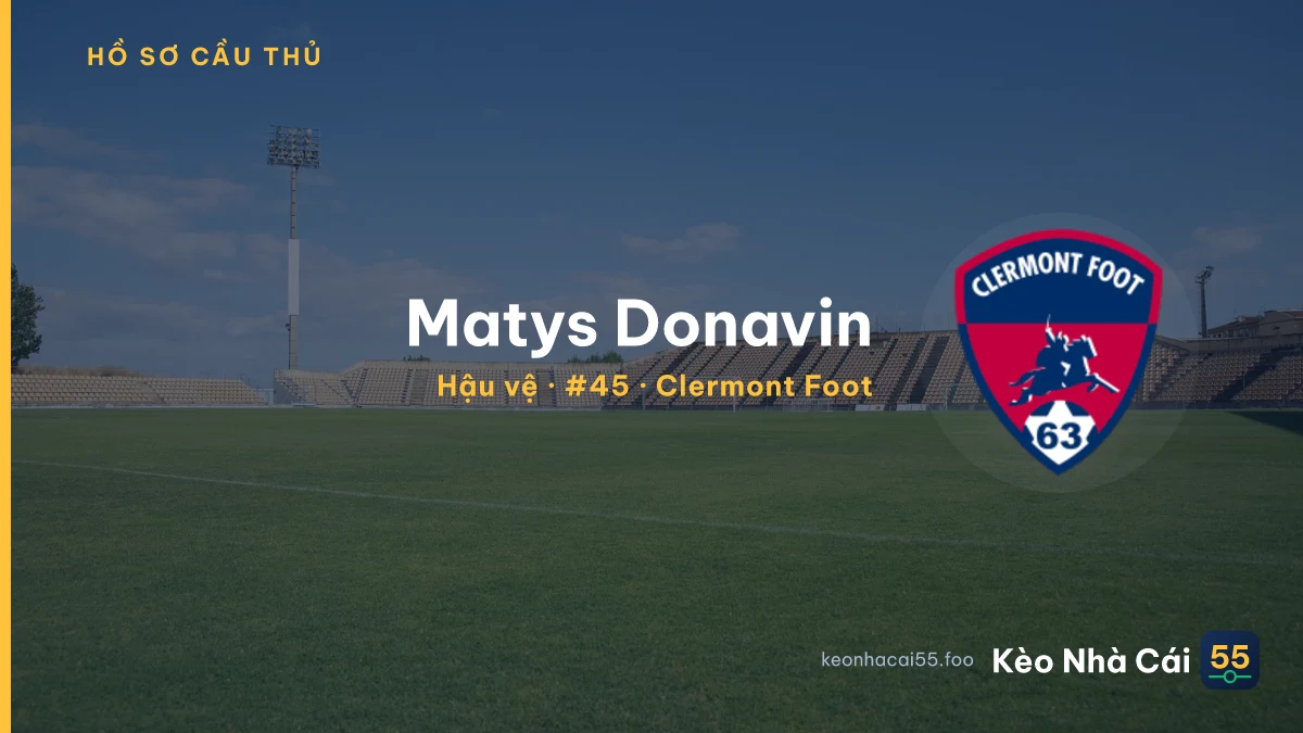 Matys Donavin — Clermont Foot