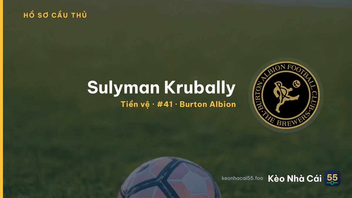 Sulyman Krubally — Burton Albion