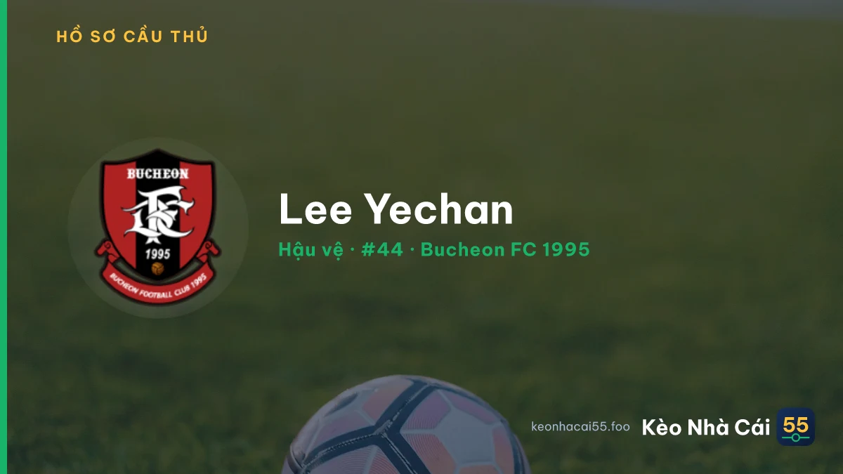 Lee Yechan — Bucheon FC 1995