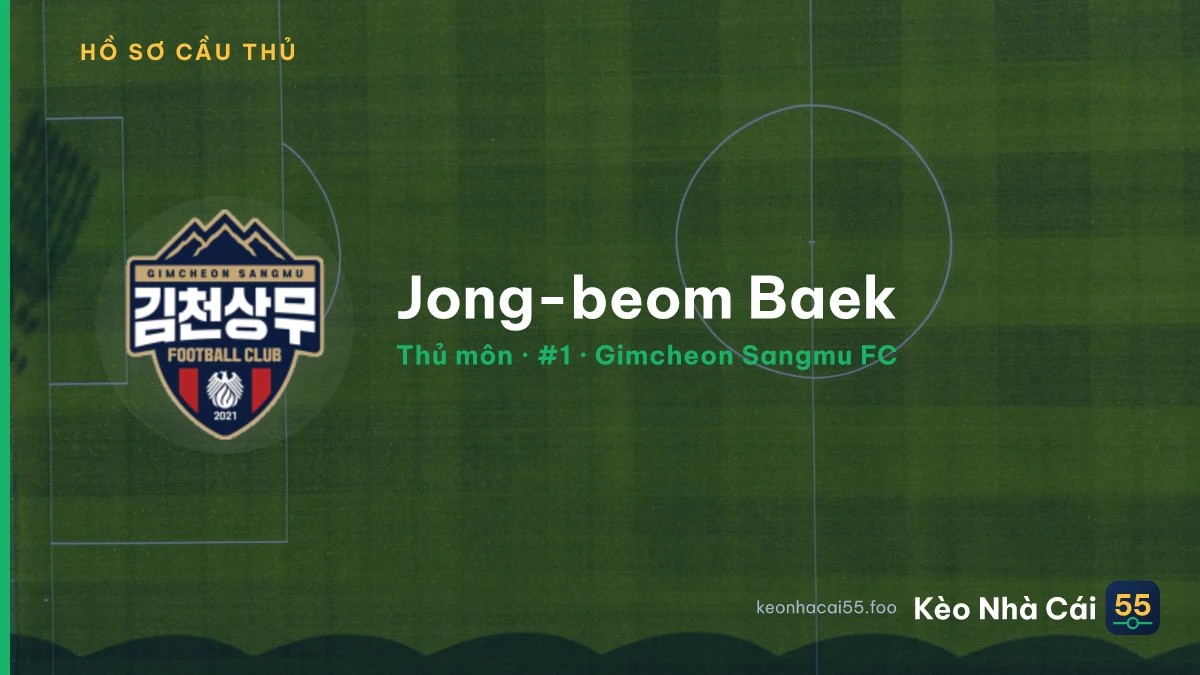 Jong-beom Baek — Gimcheon Sangmu FC