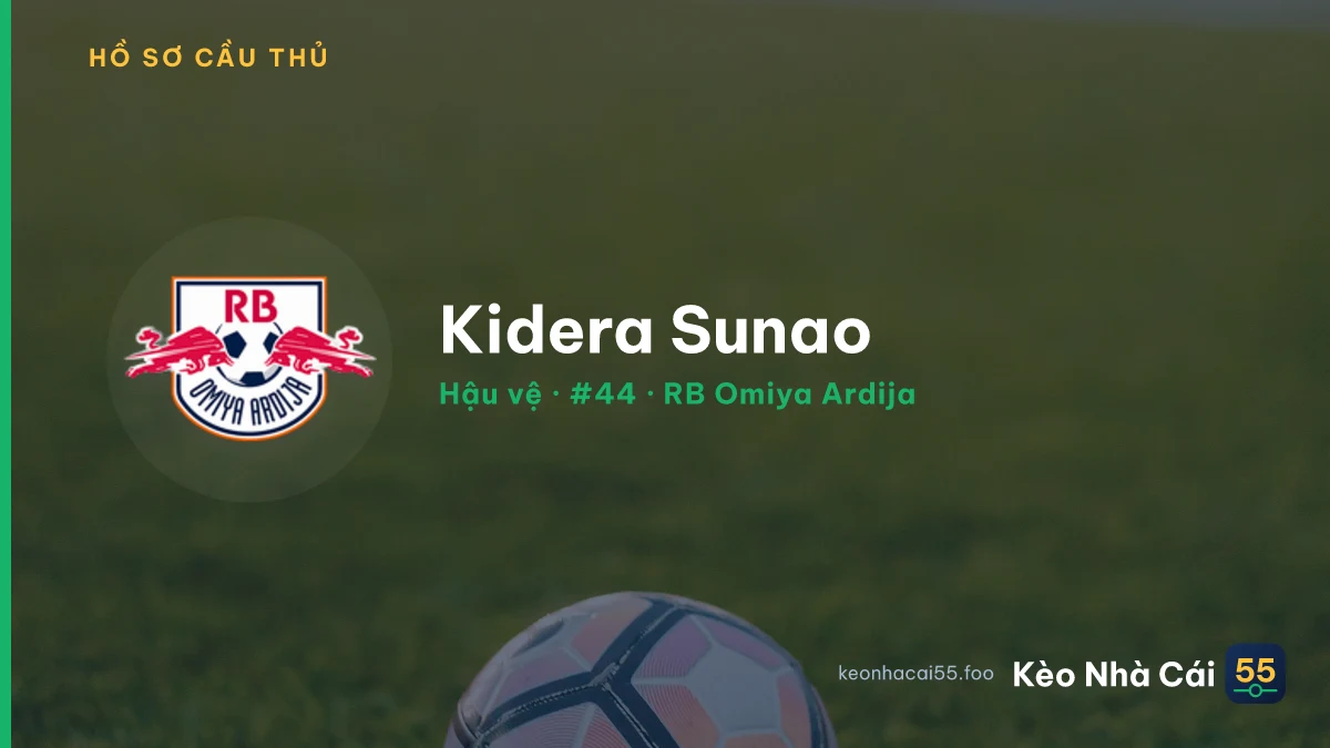Kidera Sunao — RB Omiya Ardija