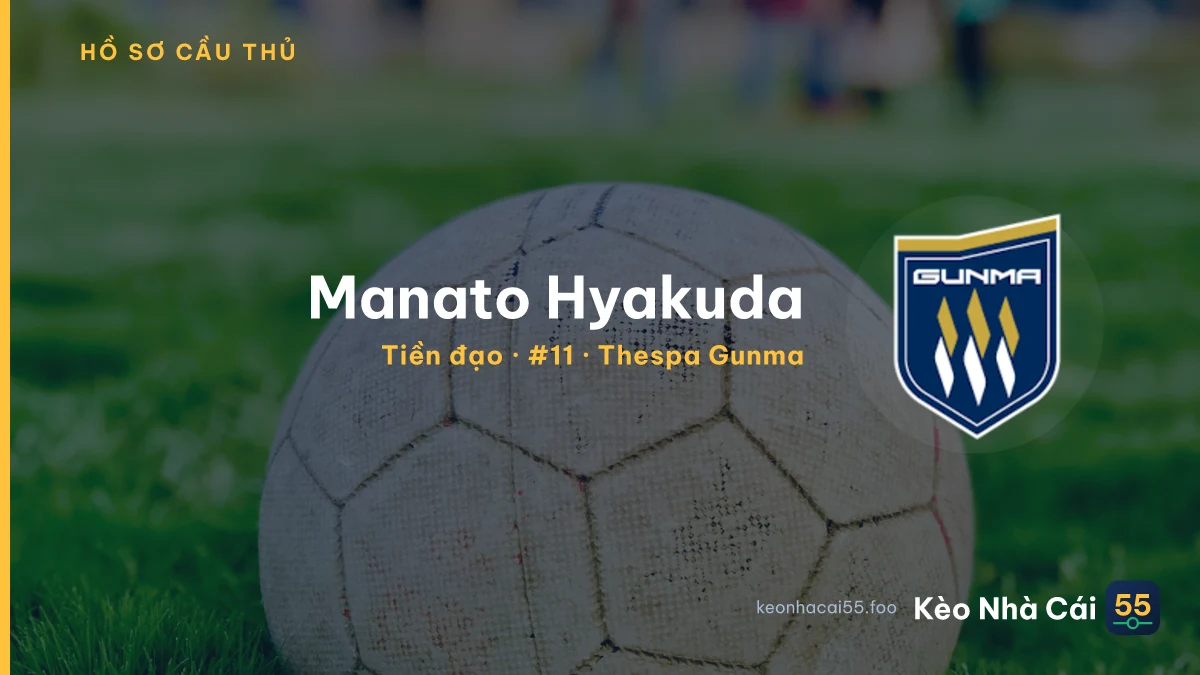 Manato Hyakuda — Thespa Gunma