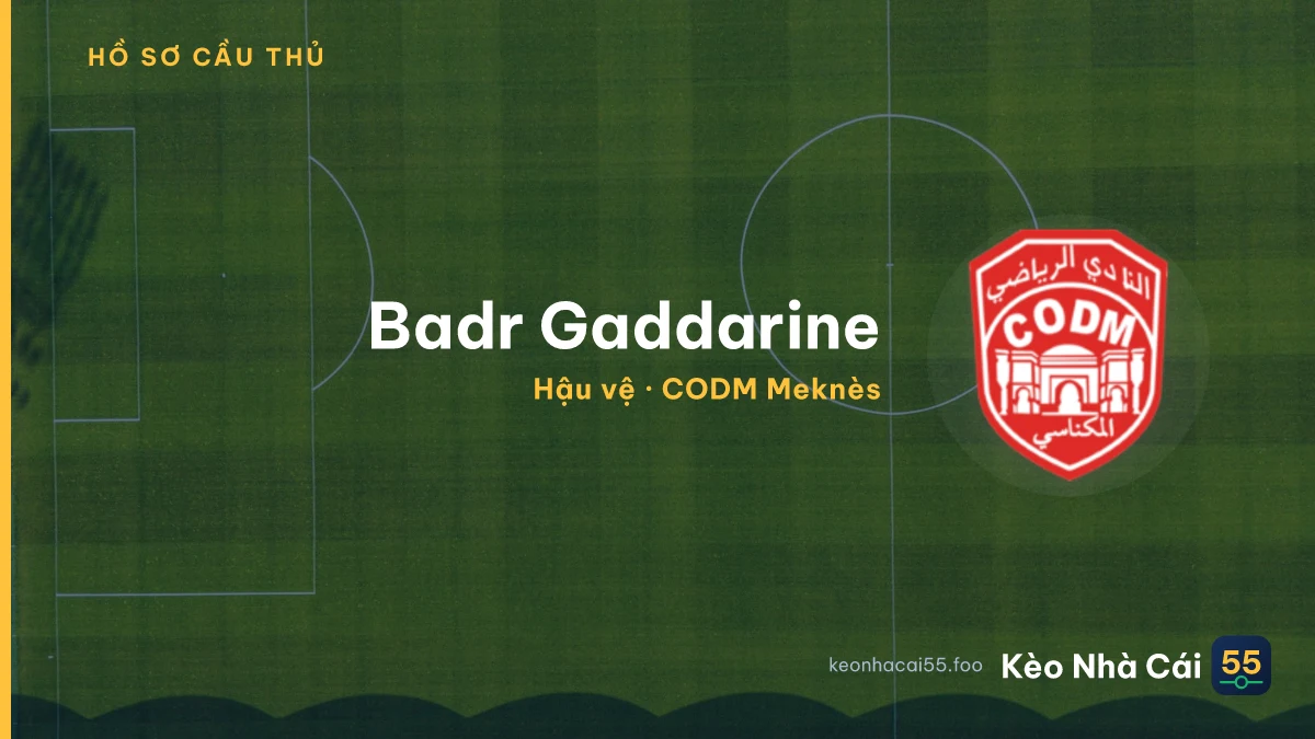 Badr Gaddarine — CODM Meknès