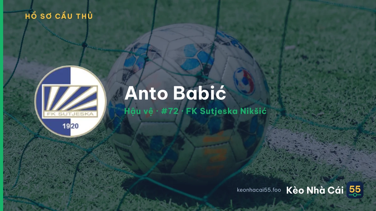 Anto Babić — FK Sutjeska Nikšić