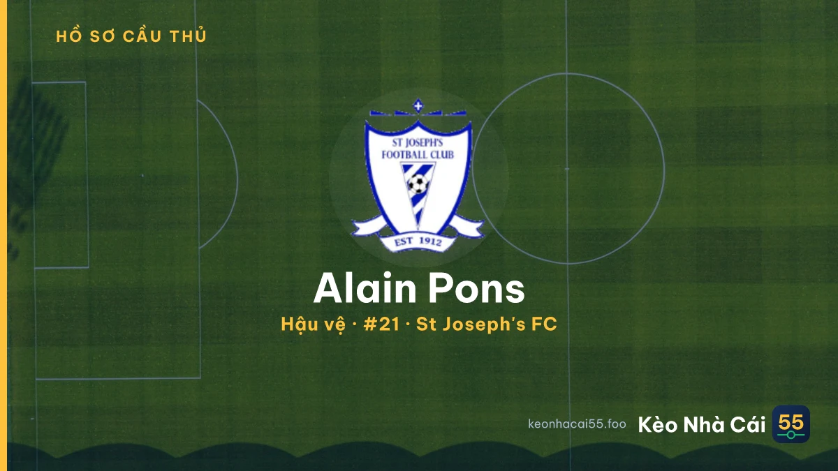 Alain Pons — St Joseph's FC