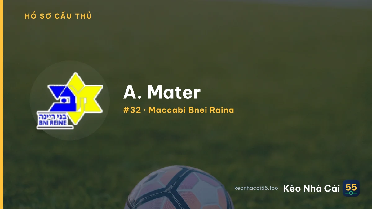 A. Mater — Maccabi Bnei Raina