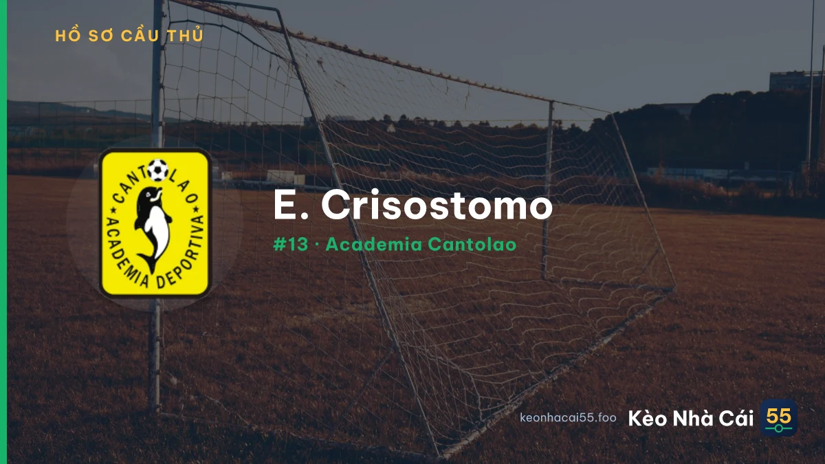 E. Crisostomo — Academia Cantolao