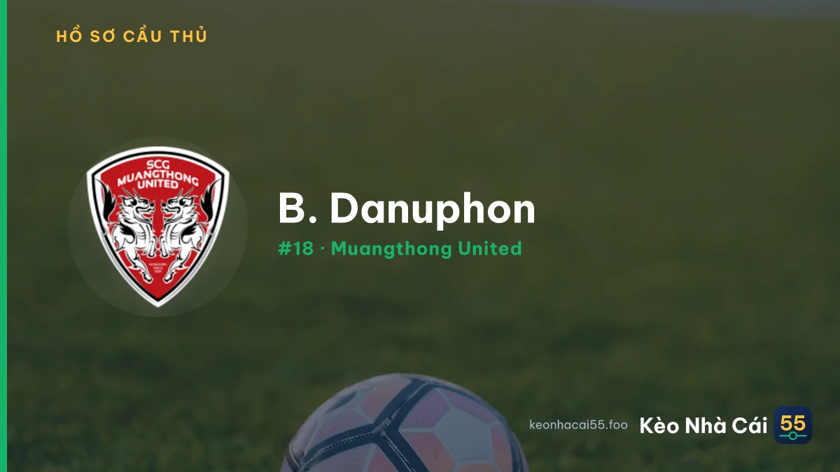 B. Danuphon — Muangthong United