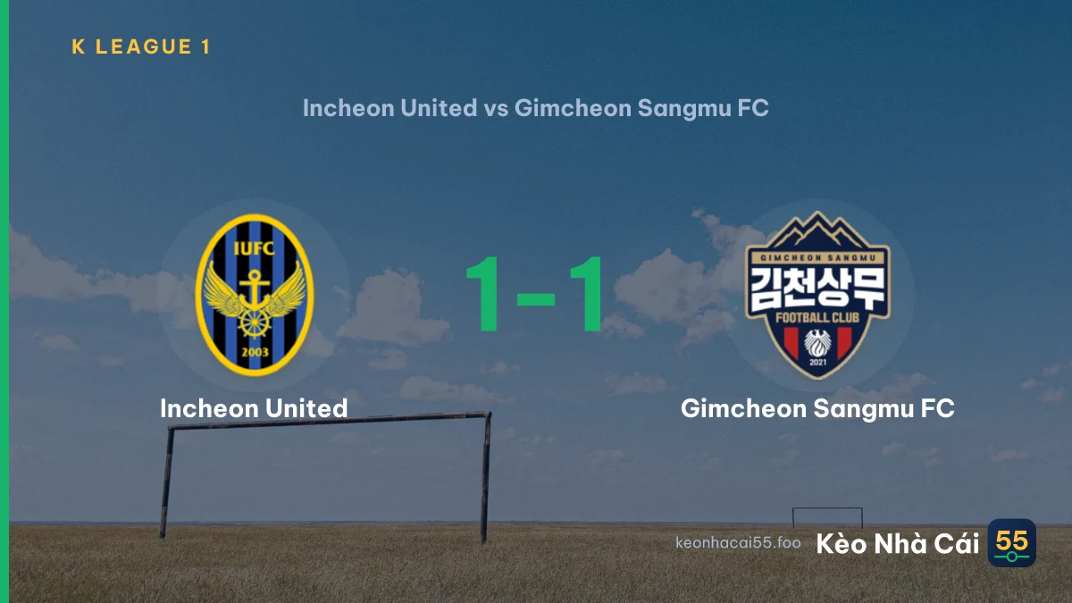 Nhận định Incheon United vs Gimcheon Sangmu FC ngày 16/08/2026
