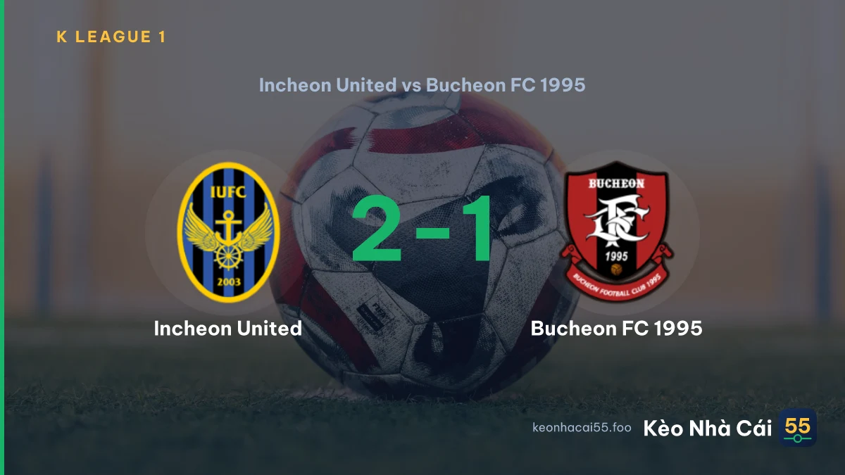 Nhận định Incheon United vs Bucheon FC 1995 ngày 08/09/2026