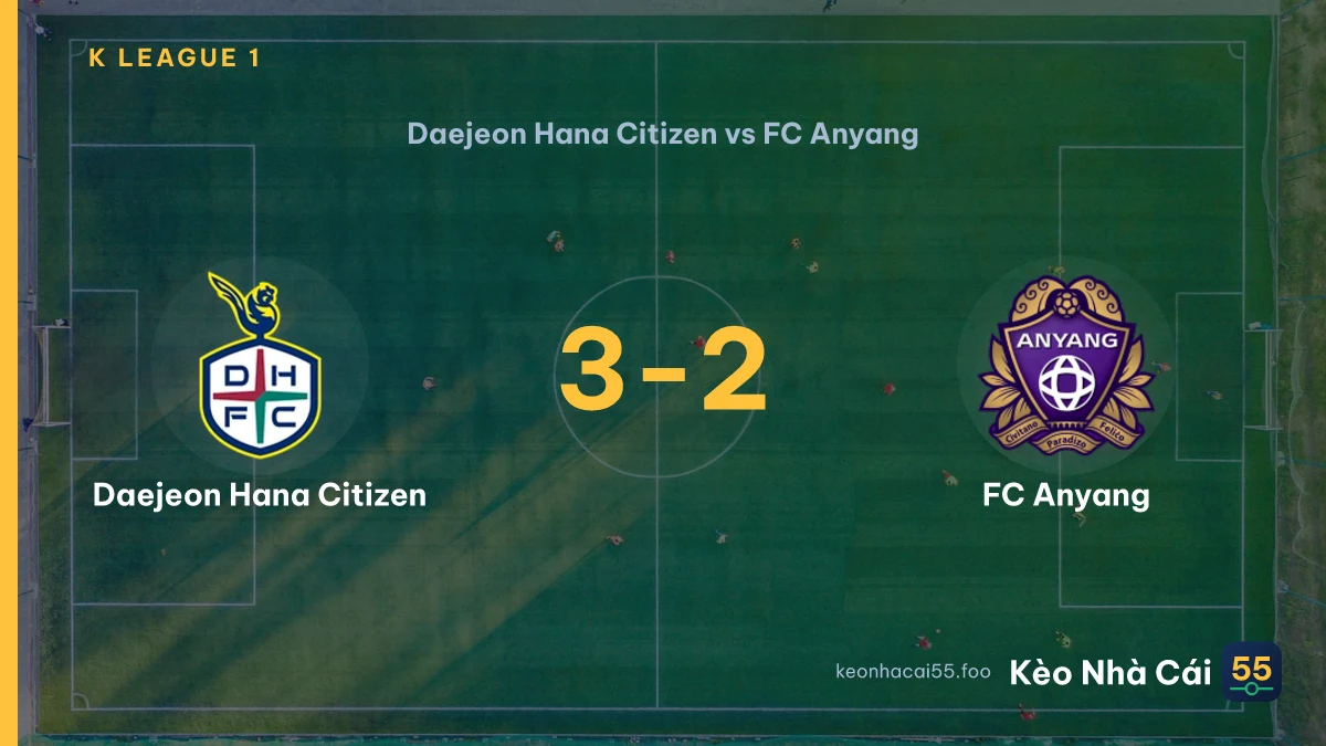 Nhận định Daejeon Hana Citizen vs FC Anyang ngày 09/09/2026