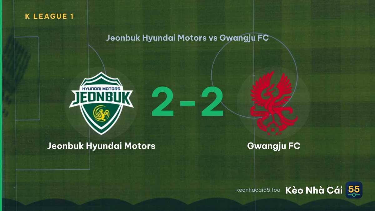 Nhận định Jeonbuk Hyundai Motors vs Gwangju FC ngày 20/09/2026