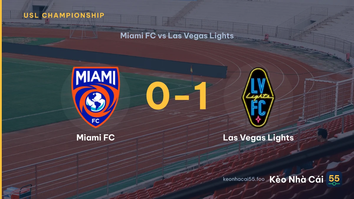 Nhận định Miami FC vs Las Vegas Lights ngày 09/08/2026