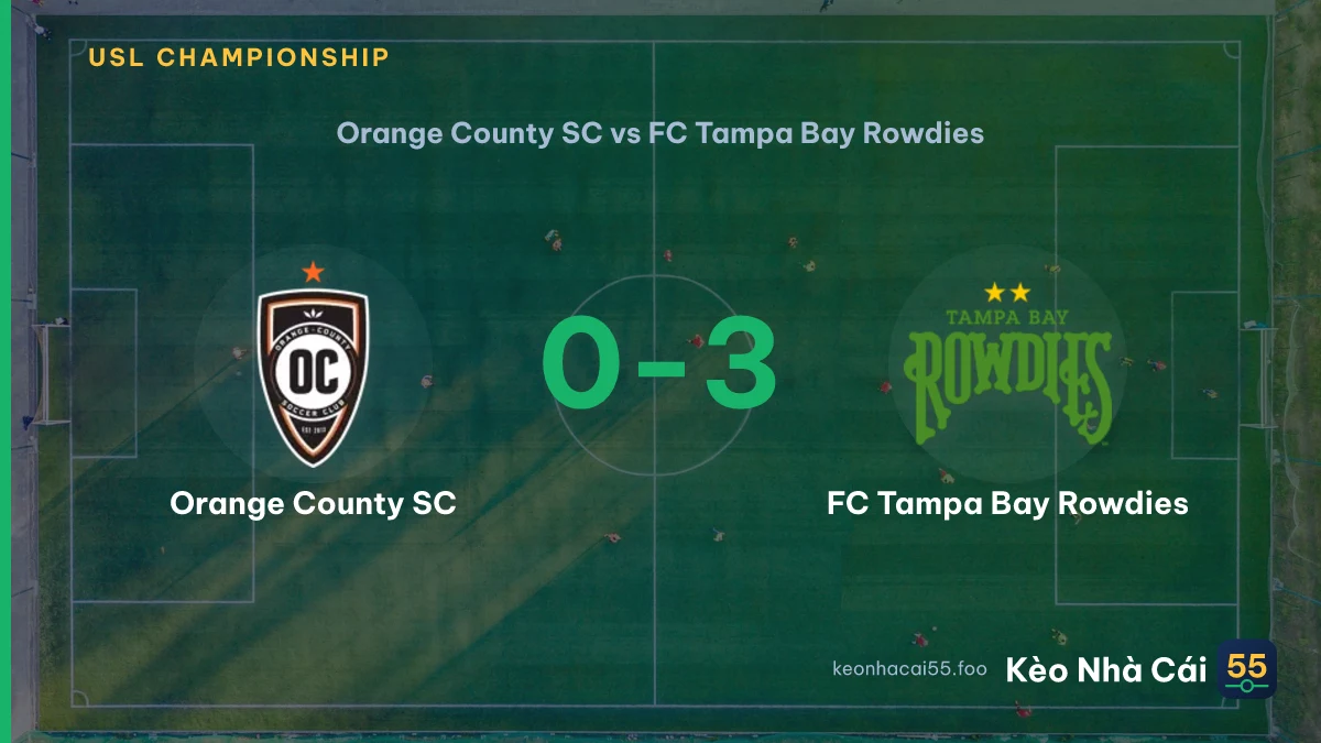Nhận định Orange County SC vs FC Tampa Bay Rowdies ngày 09/08/2026