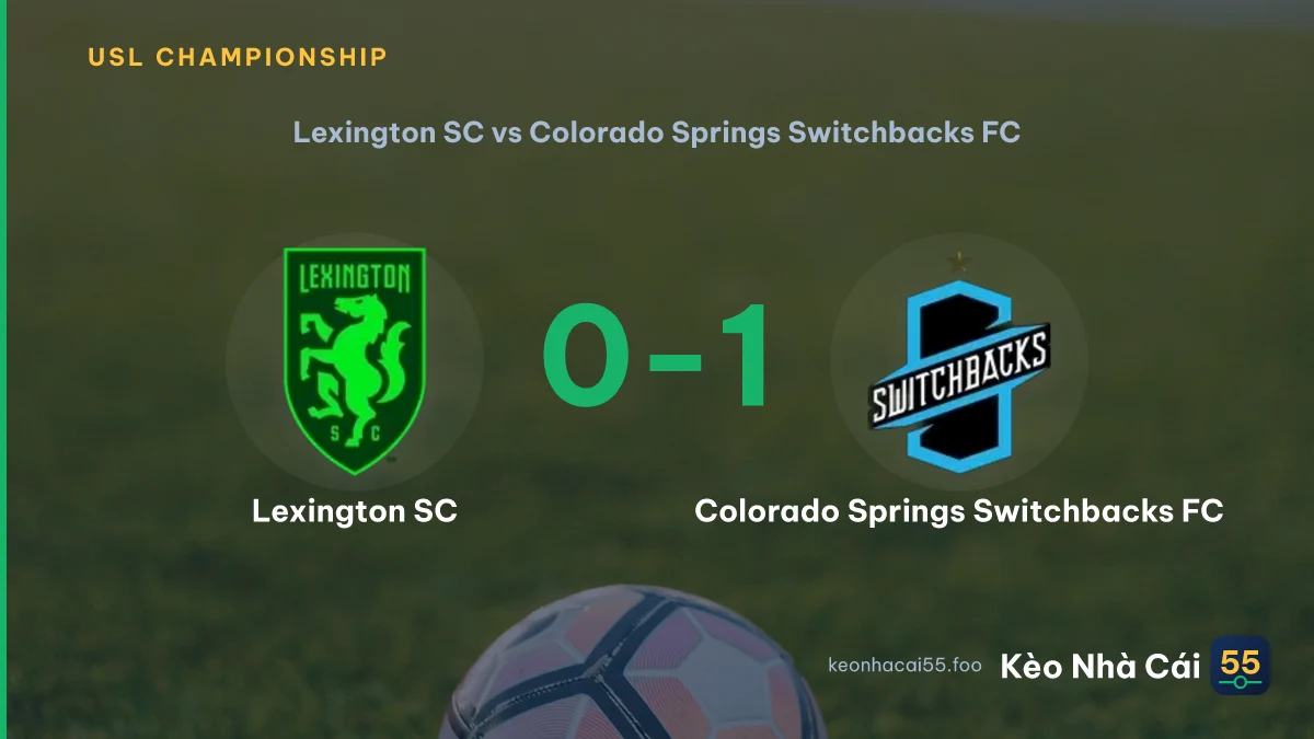 Nhận định Lexington SC vs Colorado Springs Switchbacks FC ngày 30/08/2026