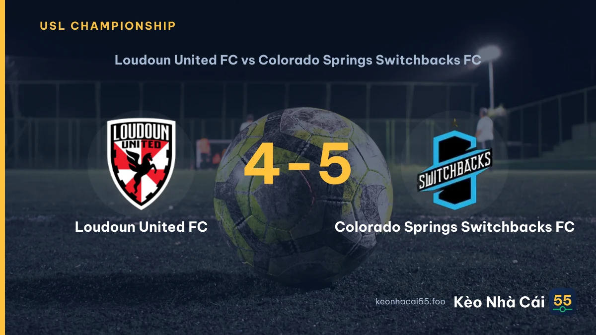 Nhận định Loudoun United FC vs Colorado Springs Switchbacks FC ngày 05/09/2026