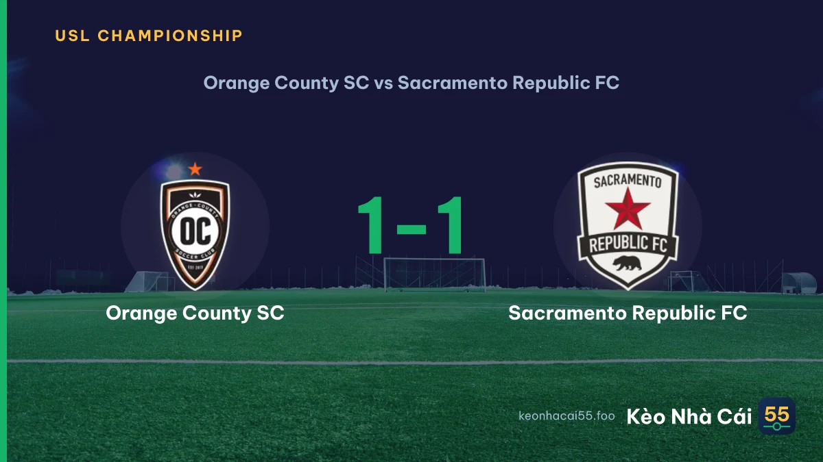 Nhận định Orange County SC vs Sacramento Republic FC ngày 06/09/2026