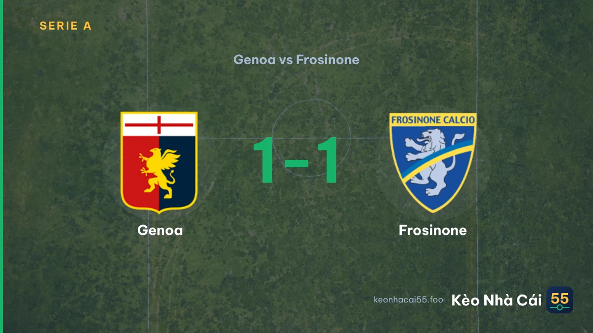 Nhận định Genoa vs Frosinone ngày 12/09/2026