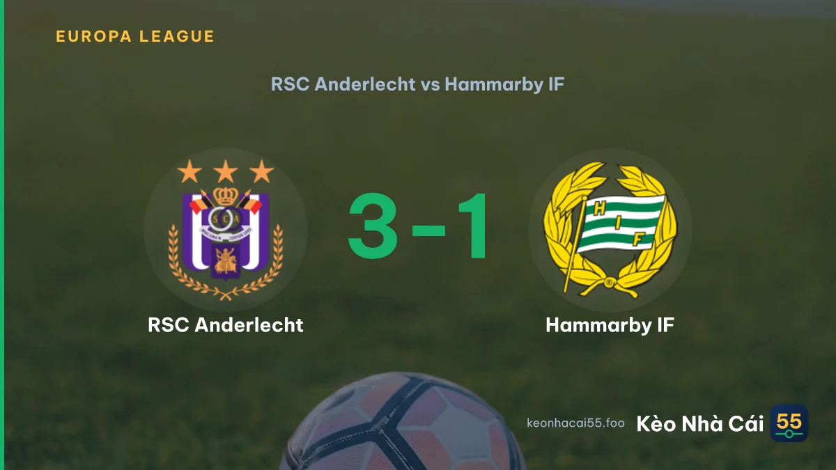 Nhận định RSC Anderlecht vs Hammarby IF ngày 31/07/2026