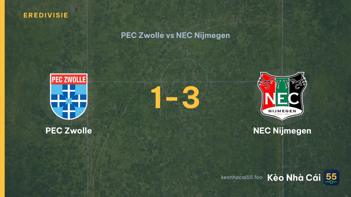 Nhận định PEC Zwolle vs NEC Nijmegen ngày 30/08/2026