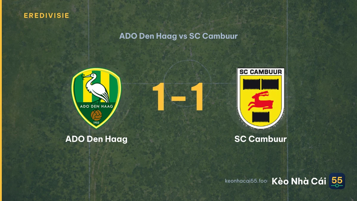 Nhận định ADO Den Haag vs SC Cambuur ngày 19/09/2026