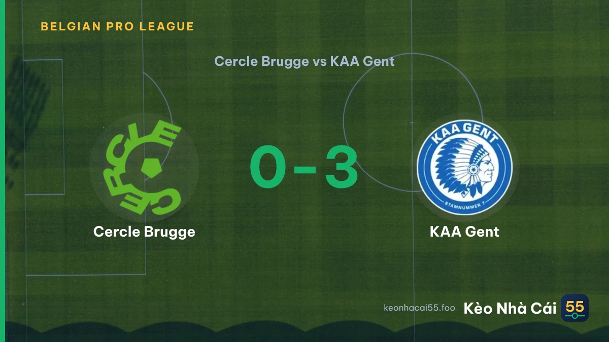 Nhận định Cercle Brugge vs KAA Gent ngày 06/09/2026
