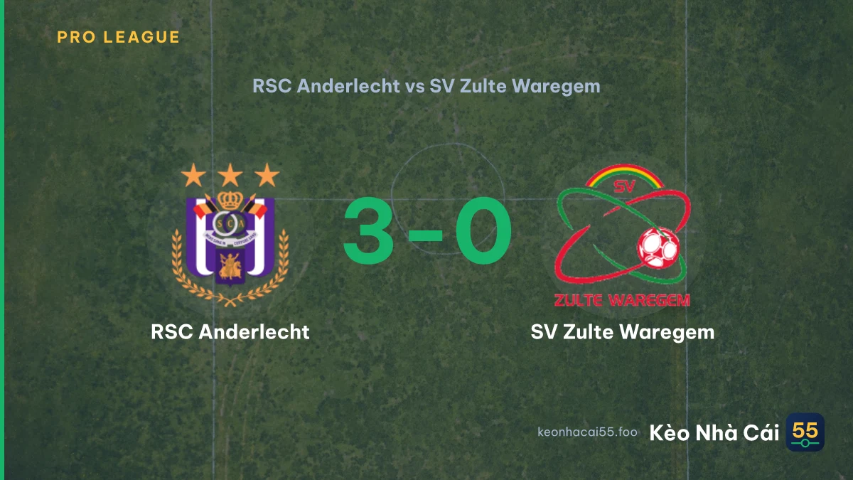 Nhận định RSC Anderlecht vs SV Zulte Waregem ngày 20/09/2026
