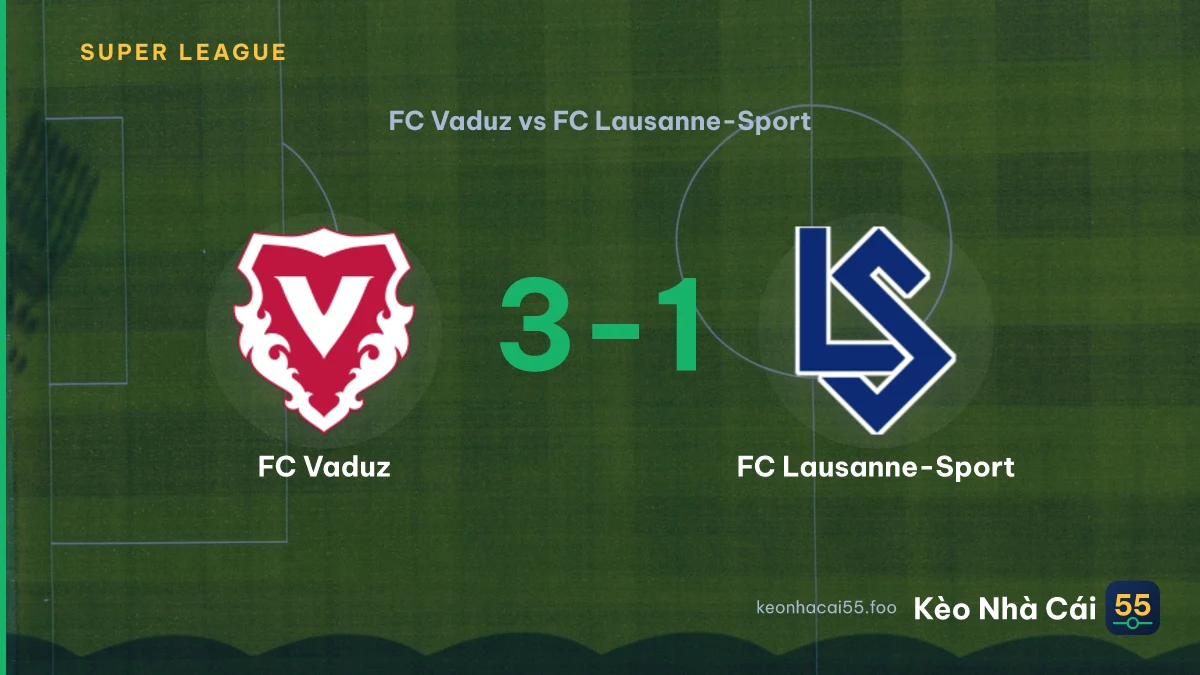 Nhận định FC Vaduz vs FC Lausanne-Sport ngày 05/09/2026