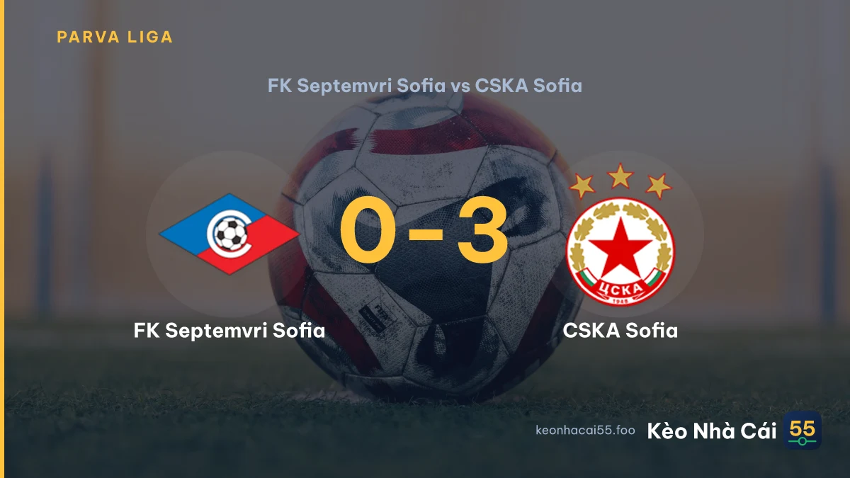Nhận định FK Septemvri Sofia vs CSKA Sofia ngày 10/08/2026