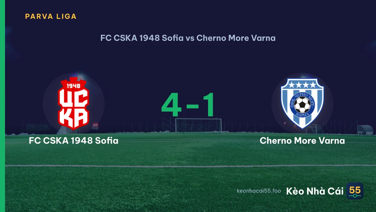 Nhận định FC CSKA 1948 Sofia vs Cherno More Varna ngày 15/08/2026