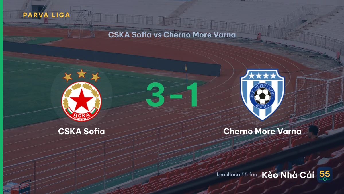 Nhận định CSKA Sofia vs Cherno More Varna ngày 31/08/2026