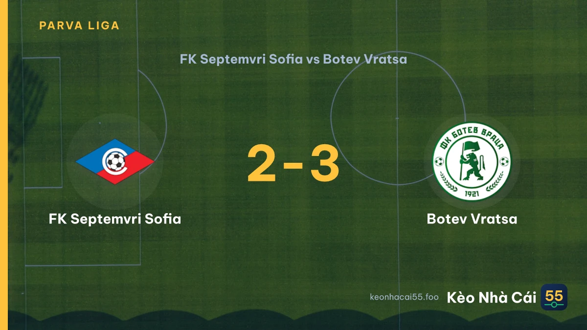 Nhận định FK Septemvri Sofia vs Botev Vratsa ngày 04/09/2026