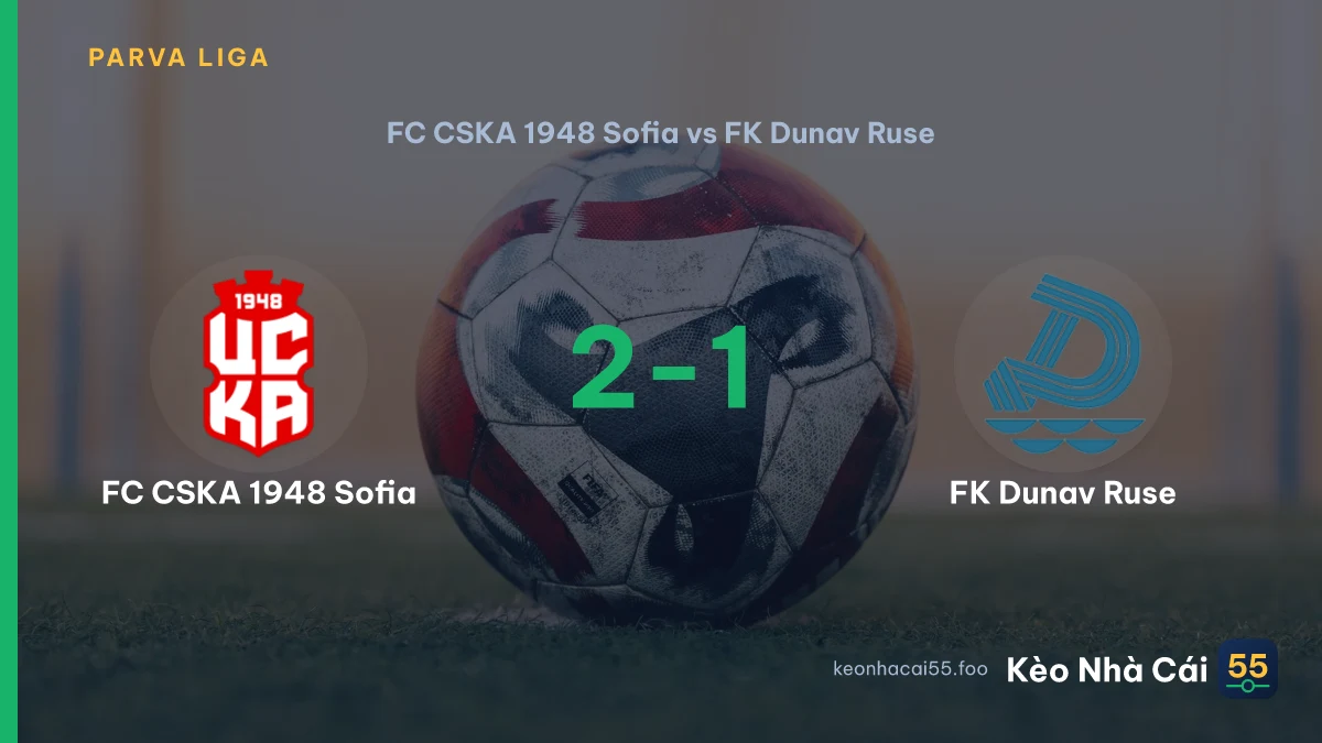 Nhận định FC CSKA 1948 Sofia vs FK Dunav Ruse ngày 12/09/2026