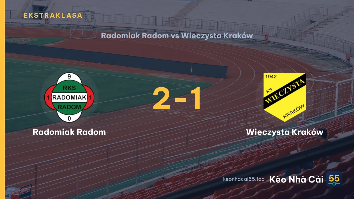 Nhận định Radomiak Radom vs Wieczysta Kraków ngày 24/07/2026