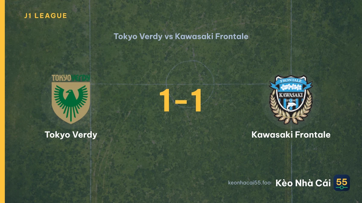 Nhận định Tokyo Verdy vs Kawasaki Frontale ngày 09/08/2026