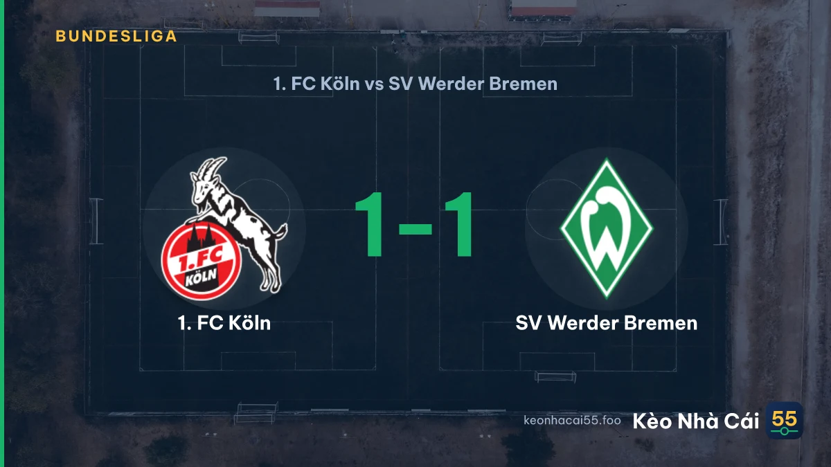Nhận định 1. FC Köln vs SV Werder Bremen ngày 12/09/2026