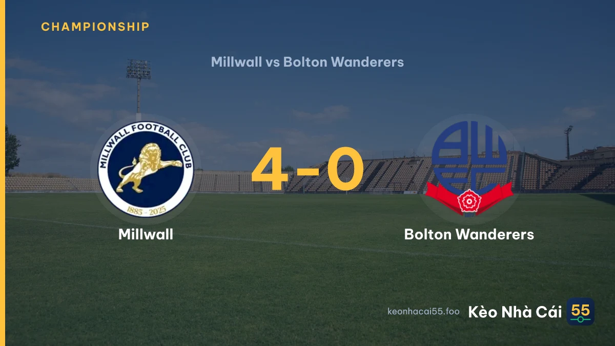 Nhận định Millwall vs Bolton Wanderers ngày 05/09/2026