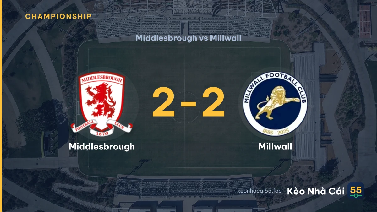 Nhận định Middlesbrough vs Millwall ngày 16/09/2026