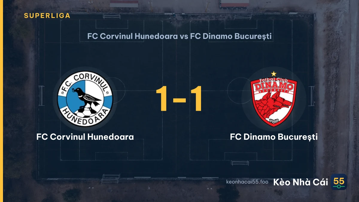 Nhận định FC Corvinul Hunedoara vs FC Dinamo București ngày 30/08/2026