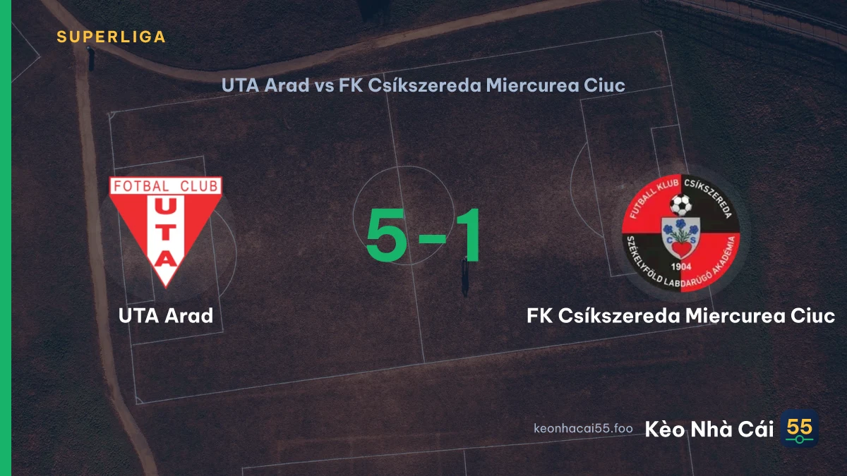 Nhận định UTA Arad vs FK Csíkszereda Miercurea Ciuc ngày 05/09/2026